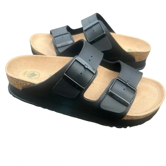 Birkenstock Papillio Arizona Flex Platform Sandals 39 NWOB Birko-Flor Black - Picture 5 of 15